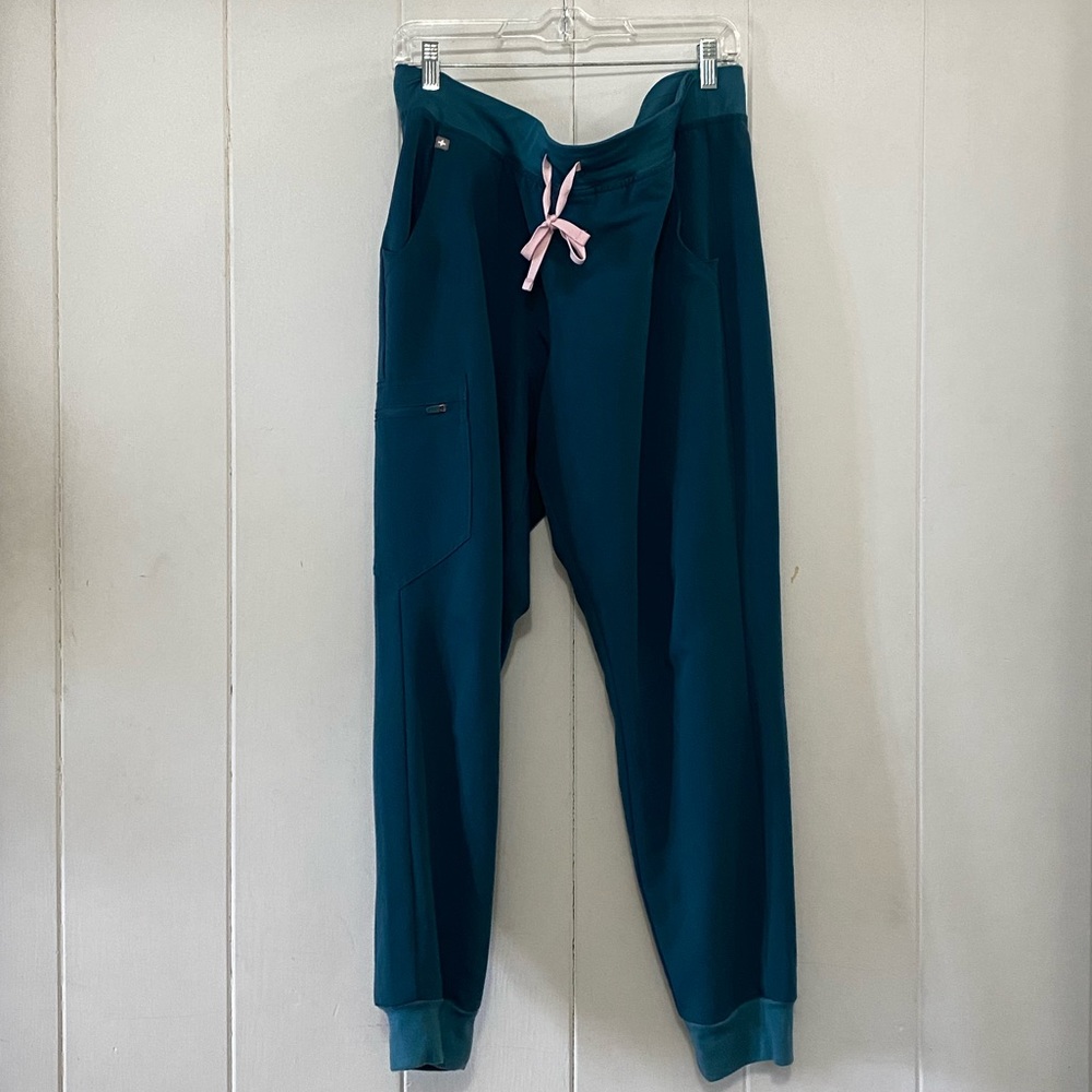 Figs Zamora Jogger Scrub Pants in Caribbean Blue